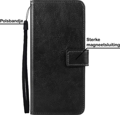 Samsung S21 Plus Hoesje Bookcase Cover met Kaarthouder - Zwart