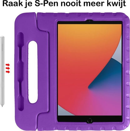 iPad 10.2 2019/2020 Kinderhoes Shockabsorberend Foam - Paars