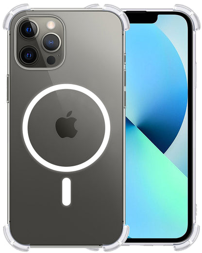 iPhone 13 Pro Hoesje Geschikt voor Magsafe Backcover Shockproof - Transparant