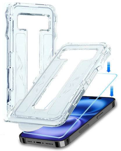 iPhone 16 Screenprotector Flexibel Glas met Installatieframe