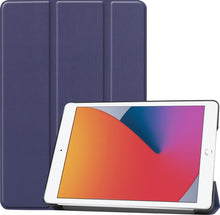 iPad 10.2 2020 Trifold Bookcase Hoes - Donkerblauw