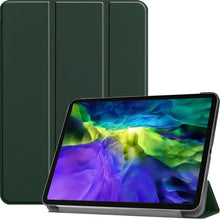 iPad Pro 2020 (11 inch) Trifold Bookcase Hoes - Donkergroen