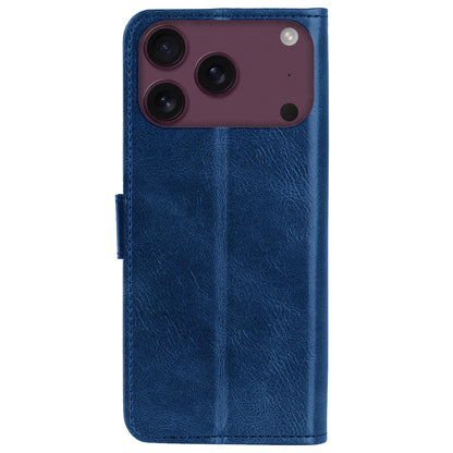 iPhone 18 Pro Hoesje Bookcase Cover met Kaarthouder - Donkerblauw