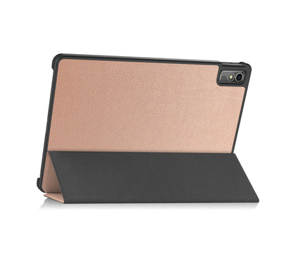 Lenovo Tab M10 5G Trifold Bookcase Hoes - Rosé goud
