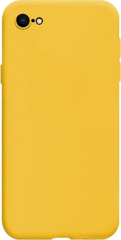 iPhone 8 Hoesje Siliconen Backcover Lichtgewicht - Geel