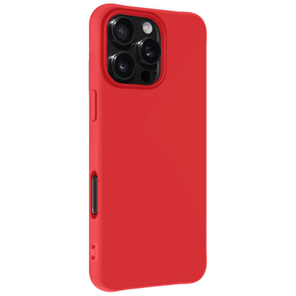 iPhone 16 Pro Max Hoesje Siliconen Backcover Lichtgewicht - Rood