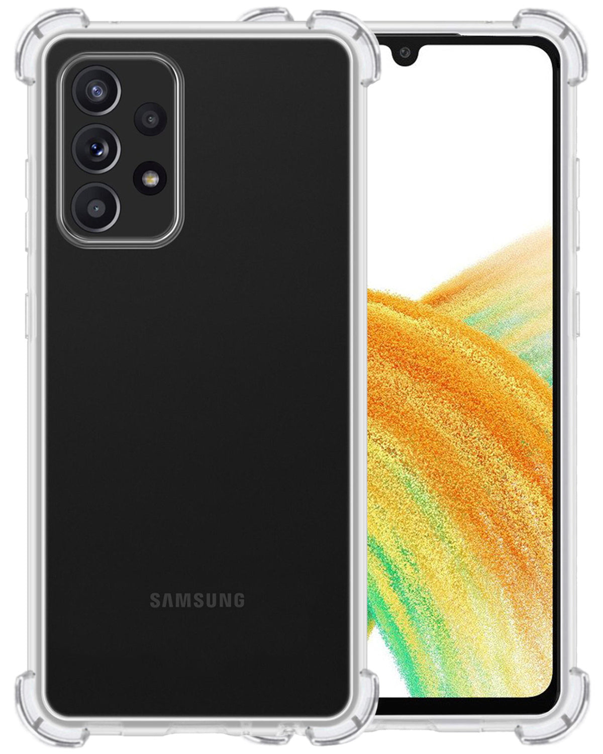 Samsung A33 Hoesje Shock Proof Siliconen - Transparant