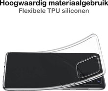 Samsung S20 Ultra Hoesje Siliconen Backcover Lichtgewicht - Transparant