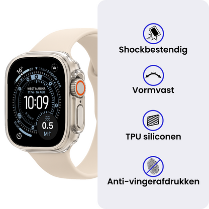 Apple Watch Ultra 3 (49 mm) Hoesje Siliconen Backcover Lichtgewicht - Transparant