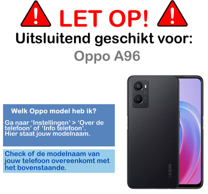 OPPO A96 Hoesje Siliconen Backcover Lichtgewicht - Lichtroze