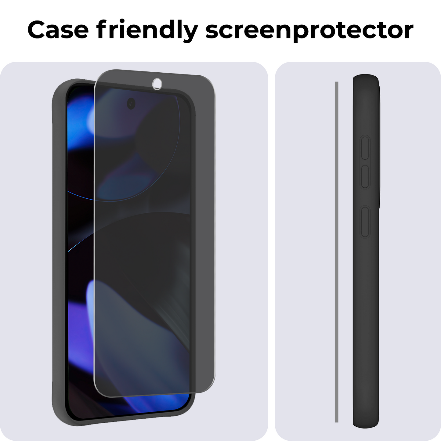 Google Pixel 9 Pro XL Screenprotector Privacy Tempered Glass