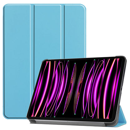 iPad Pro 2022 (11 inch) Trifold Bookcase Hoes - Lichtblauw