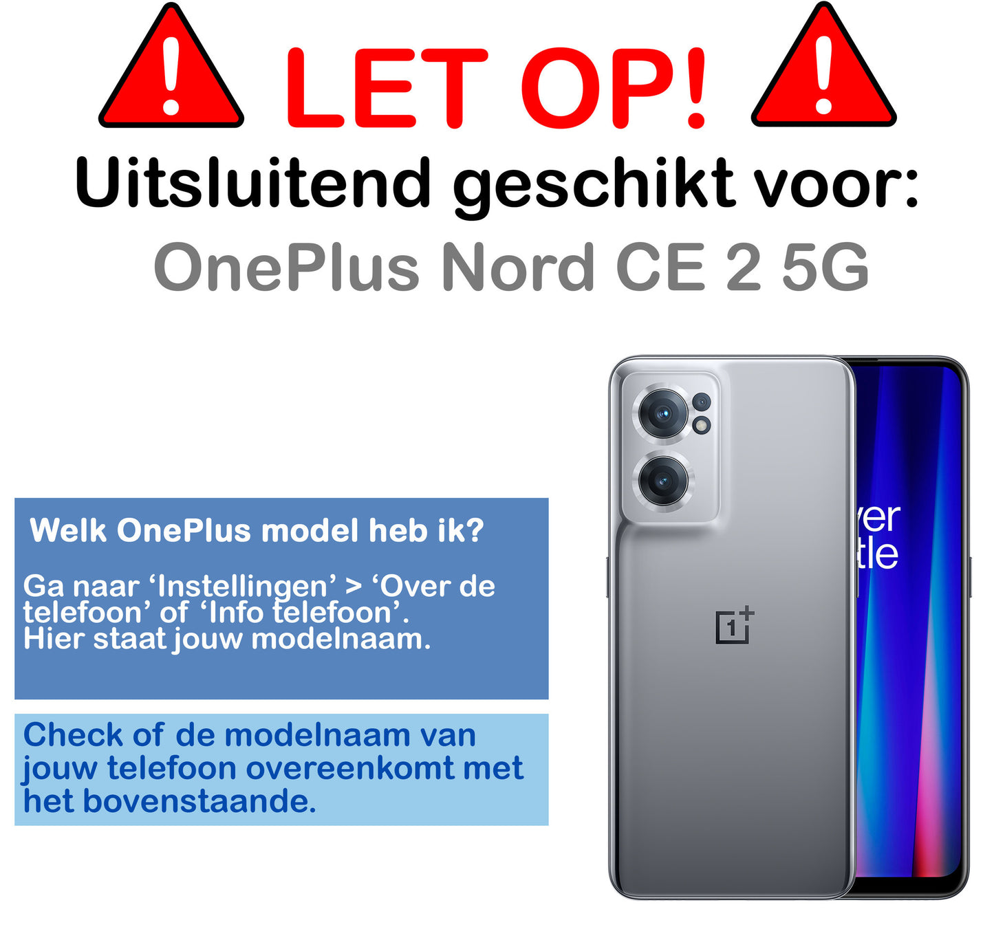 OnePlus Nord CE 2 Hoesje Book Case Kunstleer - Zwart