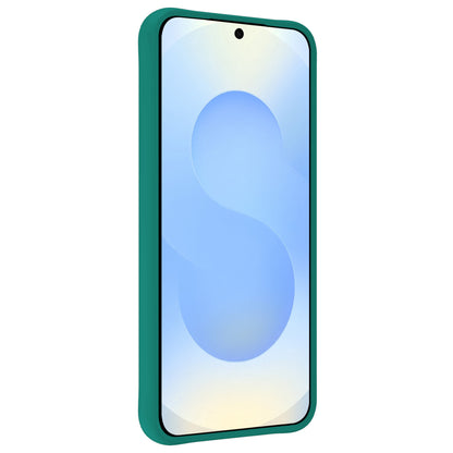 Samsung S25 Edge Hoesje Siliconen Backcover Lichtgewicht - Donkergroen