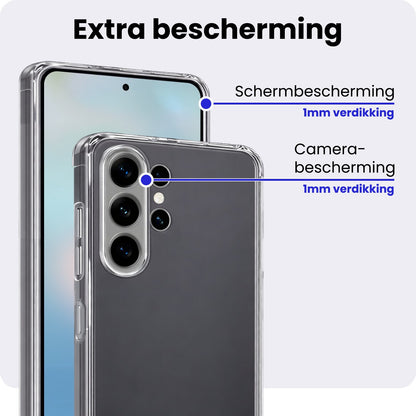 Samsung S26 Ultra Hoesje Siliconen Backcover Lichtgewicht - Transparant