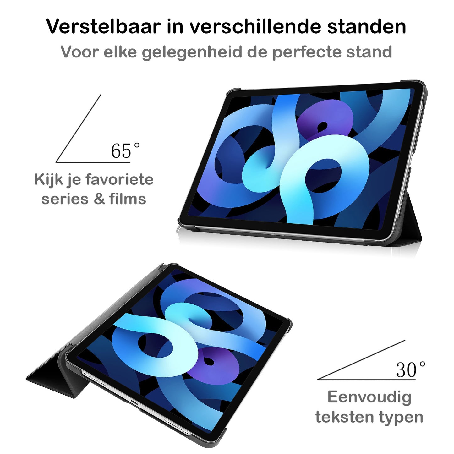 iPad Air 2022 Hoesje Book Case - Zwart