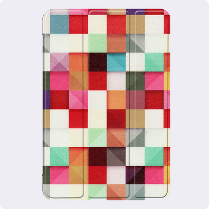 iPad Mini 7 Trifold Bookcase Hoes - Blokken