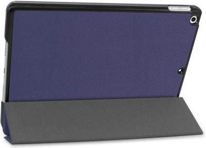iPad 10.2 2019 Trifold Bookcase Hoes - Donkerblauw