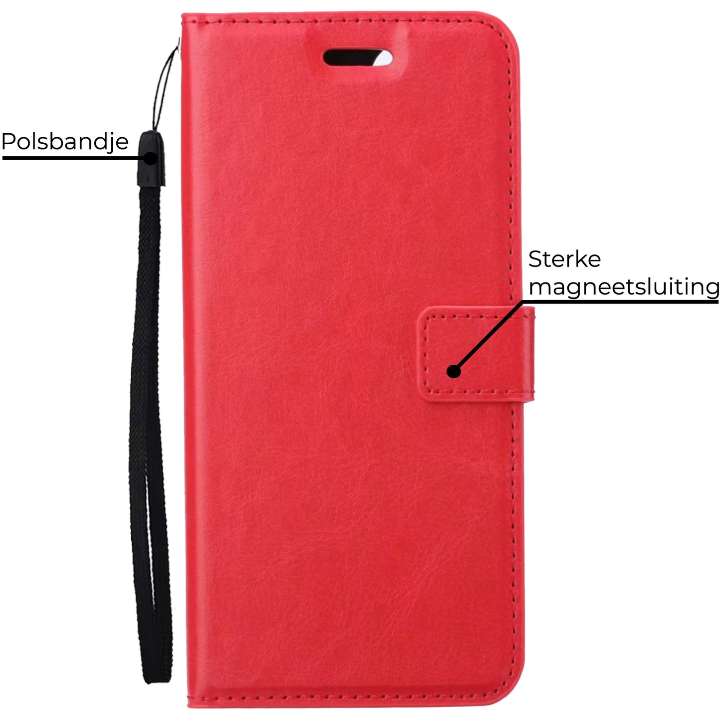 OnePlus Nord 3 Hoesje Book Case Kunstleer - Rood