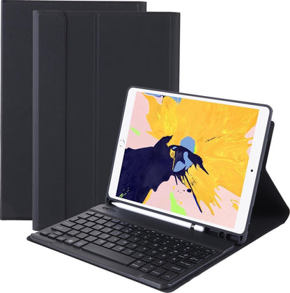iPad 10.2 2019/2020 Toetsenbord Hoes met Uitneembaar toetsenbord - Zwart