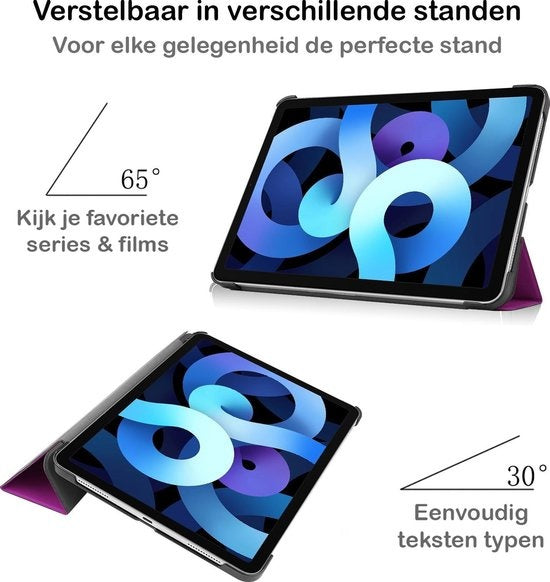 iPad Air 2020 Hoesje Book Case - Paars