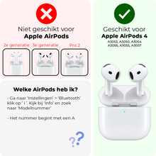 AirPods 4 Hoesje Siliconen Krasbestendig - Rood