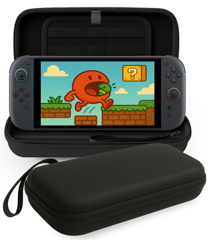 Nintendo Switch 2 Hard Cover Hoes met Koord - Zwart