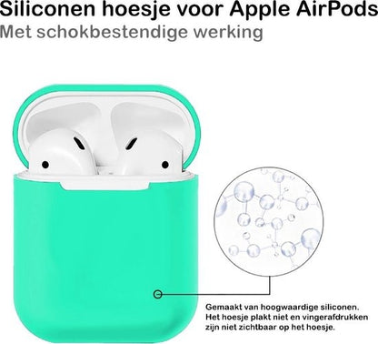 AirPods 1 Hoesje Siliconen Lichtgewicht - Turquoise