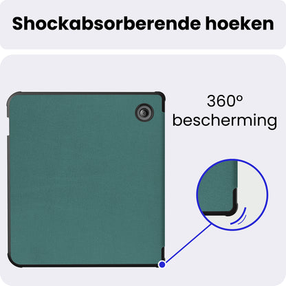 Kobo Sage Bookcase Hoes Shockabsorberend - Donkergroen