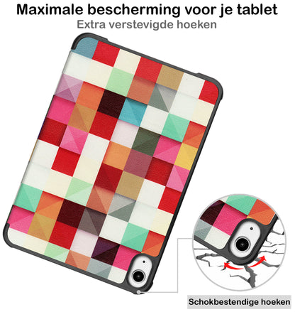 iPad Mini 6 Trifold Bookcase Hoes - Blokken