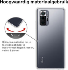 Xiaomi Redmi Note 10 Pro Hoesje Siliconen Backcover Lichtgewicht - Transparant