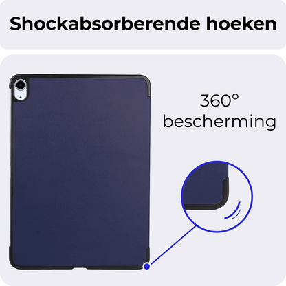 iPad Air 2024 (13 inch) Hoesje Book Case - Donkerblauw