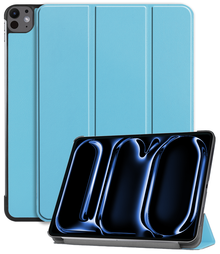 iPad Pro 2024 (11 inch) Trifold Bookcase Hoes - Lichtblauw