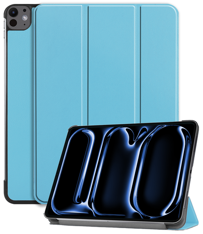 iPad Pro 2024 (11 inch) Trifold Bookcase Hoes - Lichtblauw