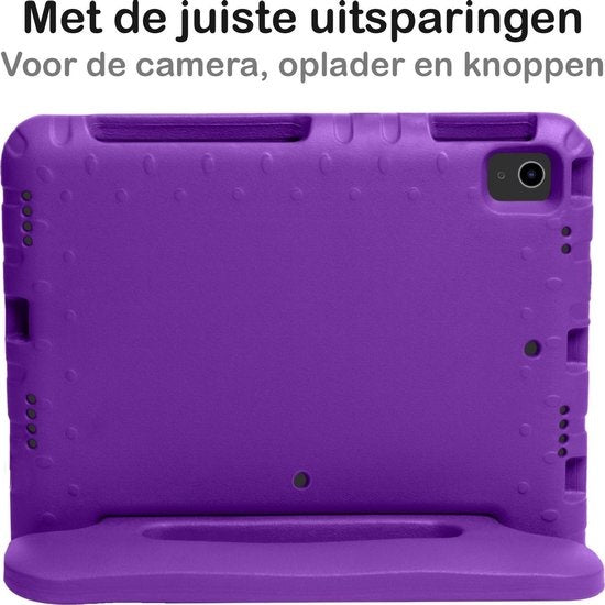 iPad Air 2020 Hoesje Kids Cover Bumper - Paars