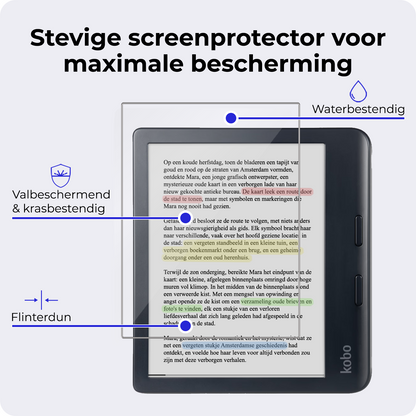Screenprotector Geschikt voor Kobo Libra Colour Screenprotector Gehard Glas Tempered Glass - Screenprotector Geschikt voor Kobo Libra Colour Screenprotector