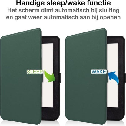 Kobo Nia Bookcase Hoes Shockabsorberend - Donkergroen