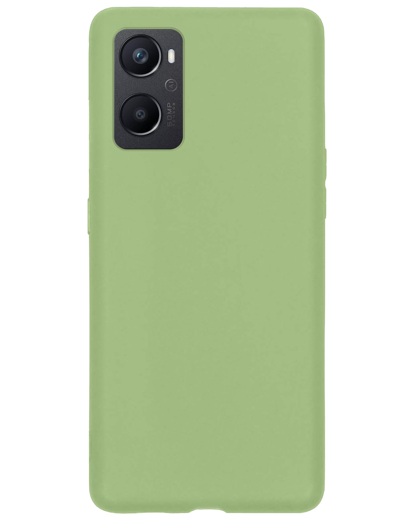 OPPO A76 Hoesje Siliconen - Groen