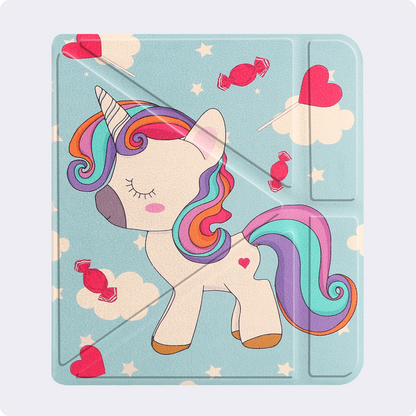 Kobo Libra Colour Trifold Bookcase Hoes - Eenhoorn