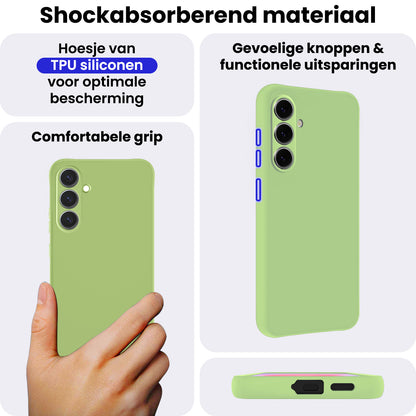 Samsung A37 Hoesje Siliconen Backcover Lichtgewicht - Groen