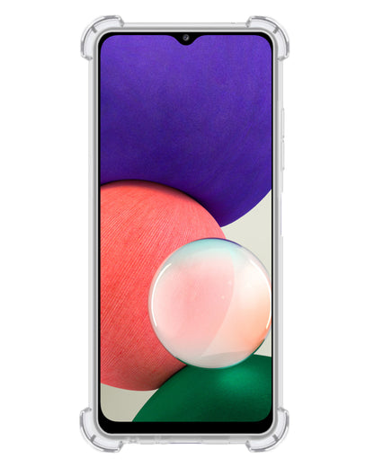 Samsung A22 5G Hoesje Kaarthouder Backcover Shockproof - Transparant