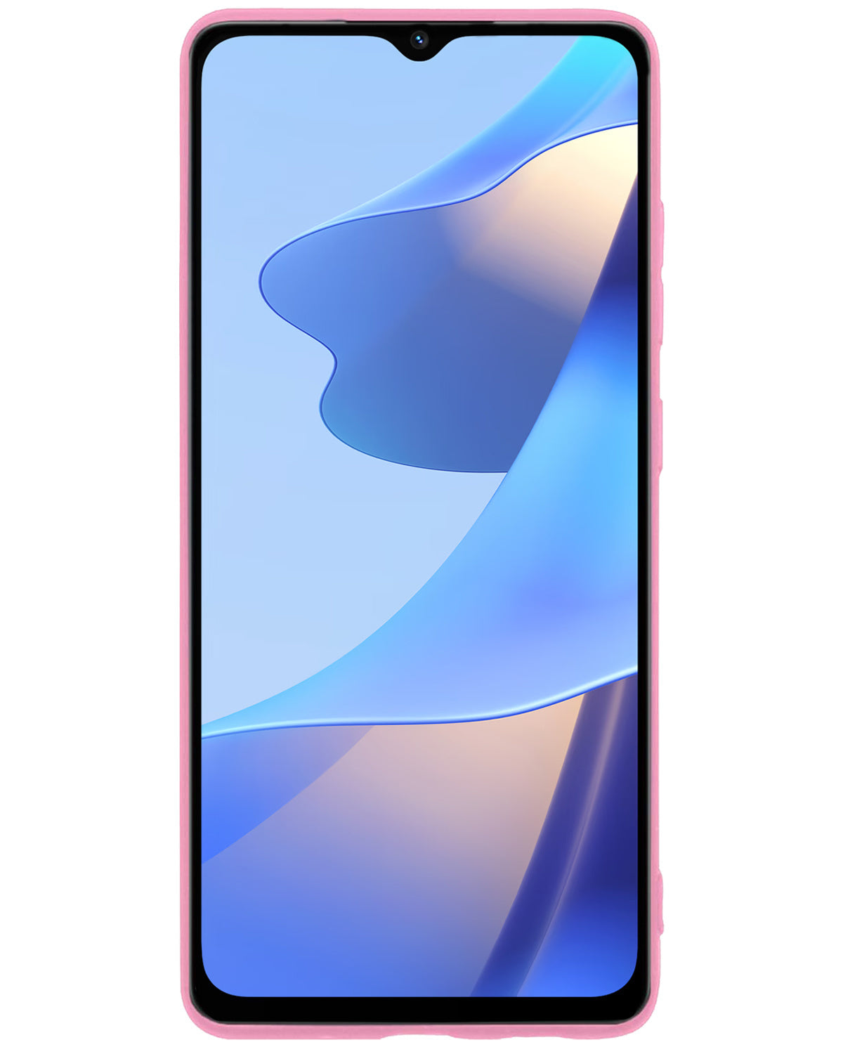 OPPO A16 Hoesje Siliconen - Lichtroze