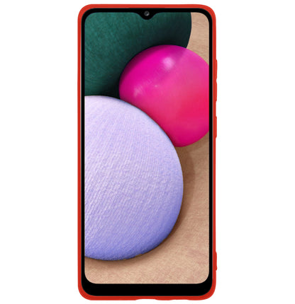 Samsung A03s Hoesje Siliconen Backcover Lichtgewicht - Rood
