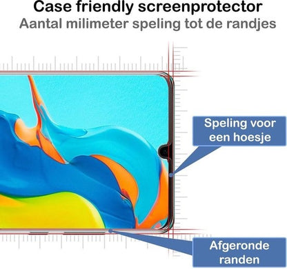 Huawei P30 Lite Screenprotector Gehard Glas - Full Screen