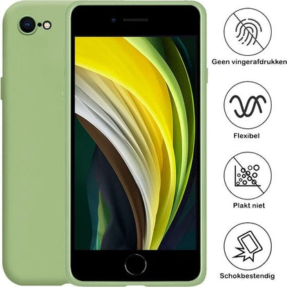 iPhone 7 Hoesje Siliconen Backcover Lichtgewicht - Groen