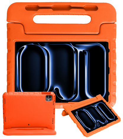 iPad Pro 2024 (13 inch) Hoesje Kids Cover Bumper - Oranje