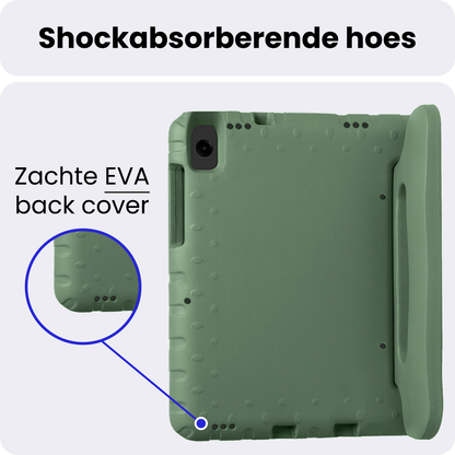 Samsung Galaxy Tab A11 Kinderhoes Shockabsorberend Foam - Donkergroen