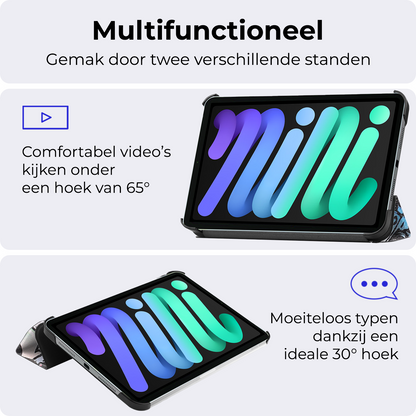 iPad Mini 7 Trifold Bookcase Hoes - Graffity