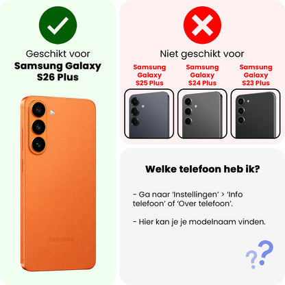 Samsung S26 Plus Screenprotector Gehard Glas - Anti-kras