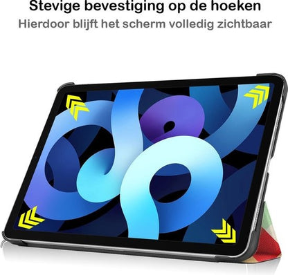 iPad Air 2020 Trifold Bookcase Hoes - Blokken